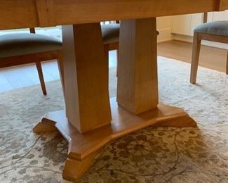 Detail on dinning room table base.