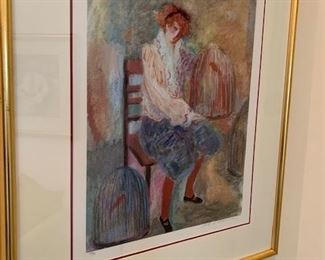 Woman with Birdcage - Barabara A. Wood
