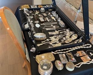 Jewelry, Vintage Costume, Extra Sterling Serving Pieces, and more...