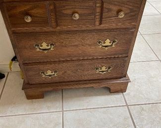 Pennsylvania house miniature chest of solid oak 