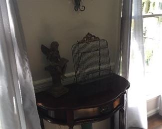 Cute Bombay side table with neat accessories.