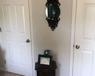 Hexagon accent table. 