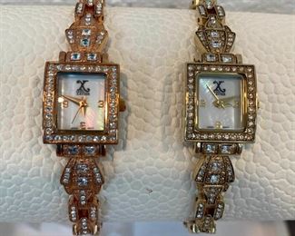 Franz Xavier Ladies Crystal Encrusted Quartz Watches
