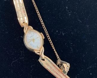 Vintage 14k Gold Benrus Ladies Watch