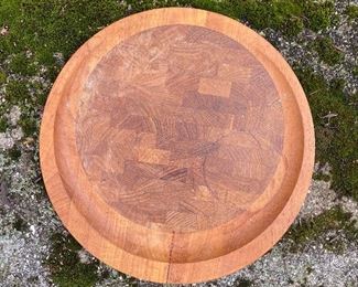 Dansk Sloped Wood Cutting Board 16" diameter
