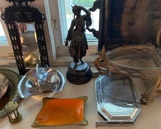 bronze statuette 15" high