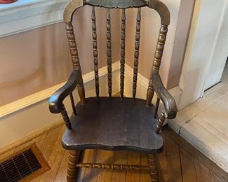 Child's rocker 28" high x 17" wide x 18" deep