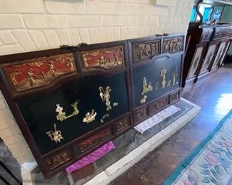 Chinese panels 32" x 63"  (2 pieces)