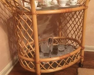 Bamboo Tea Cart