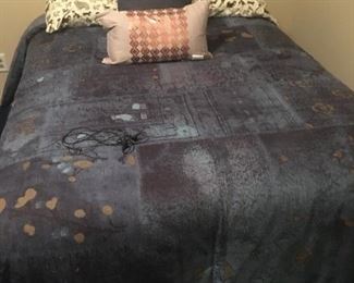 Double Bed w/ Mattress--Also Comforter, Pillows, etc..