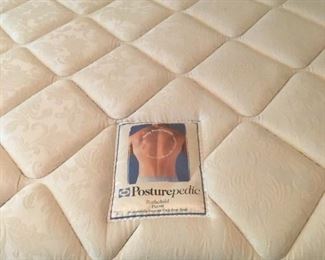 Beautiful, Luxurious, Clean Posturepedic Double-Mattress,  Bed Springs, & Frame