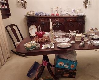 Vintage Brass and crystal candelabra (SOLD as Pair)