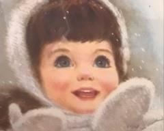 early 1960 children painted and framed prints.