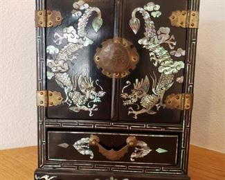 Mother of Pearl Inlaid Jewel box