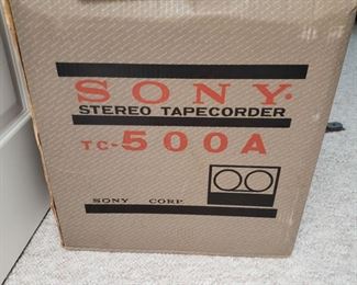 Sony TC-500A Reel to Reel Stereo Tapecorder