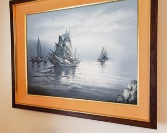 framed acrylic paintings