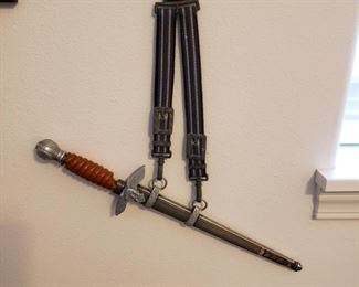 militaria dress dagger with unique hanger