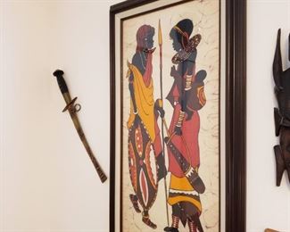 mother of pearl inlaid dagger