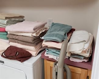 towels and bed linens