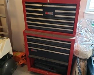 LOADED Craftsman double tool chest-----We will be selling this chest as found- loaded to the hilt and highly organized!    We will not part this out