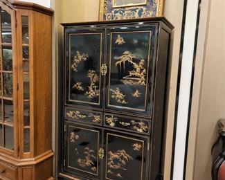 Oriental Black/Gold Cabinet!