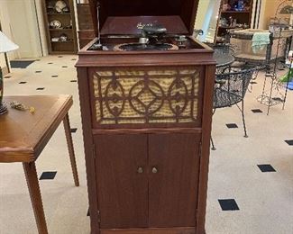 Antique Brunswick-Blake- Collender Co. upright phonograph