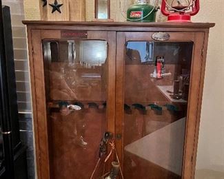 Gun Cabinet, Vintage Lanterns