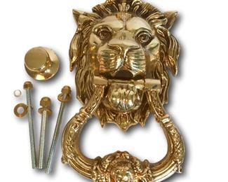 Heavy brass door knocker