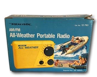 Vintage radio in original box