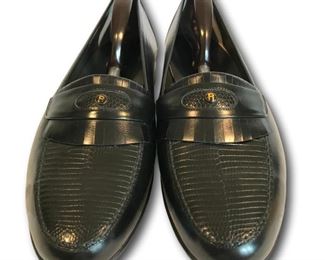 Men's black loafers
