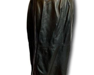 St. John leather skirt