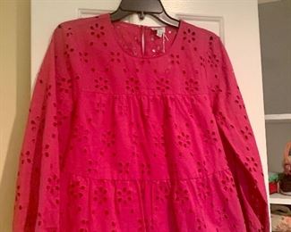 J Crew Eyelet Top...Several Color Choices Available