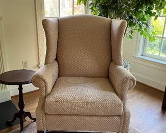 1 of 2 wing chairs 