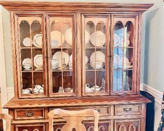 Matching lighted china cabinet 
