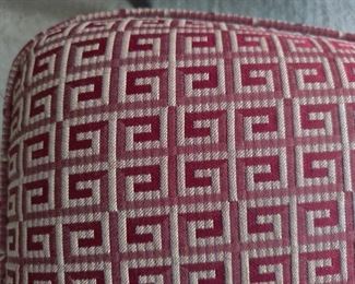 FLEXSTEEL BRAND - DECORATIVE CLOTH & WOOMDEN SITTING CHAIR W/OTTOMAN