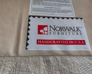 NORWALK FURNITURE - HANDCRAFTED USA QUALITY DECORATIVE COUCH