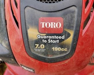 TORO SELL PROPELLED MOWER W/BAGGING SYSTEM