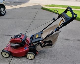 TORO SELL PROPELLED MOWER W/BAGGING SYSTEM