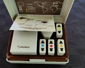 NORELCO BRAND VINTAGE INTERNATION WALL PLUG SET