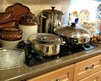 vintage bean pots