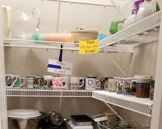 set of Tupperware tumblers