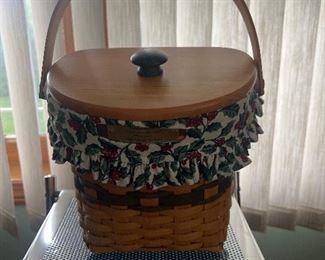 Longaberger basket, one of many 