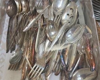 Silver plate flatware