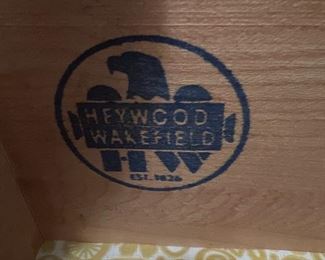 Heywood Wakefield label