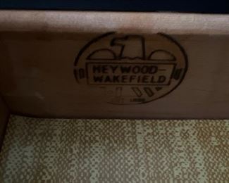 Heywood Wakefield Label