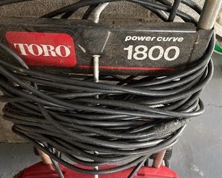Toro Power Curve 1800 snow blower
