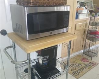 Cart $60 Microwave $40