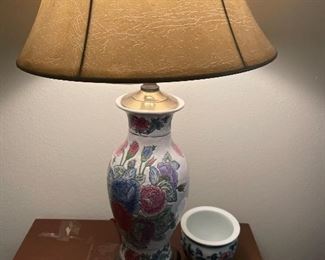 Asian lamp one of two