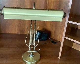 Brass desk lamp