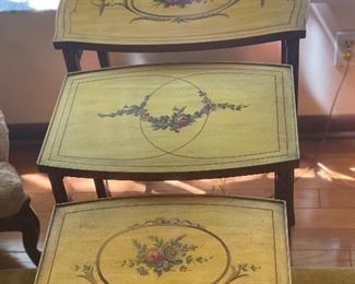 antique nesting tables
